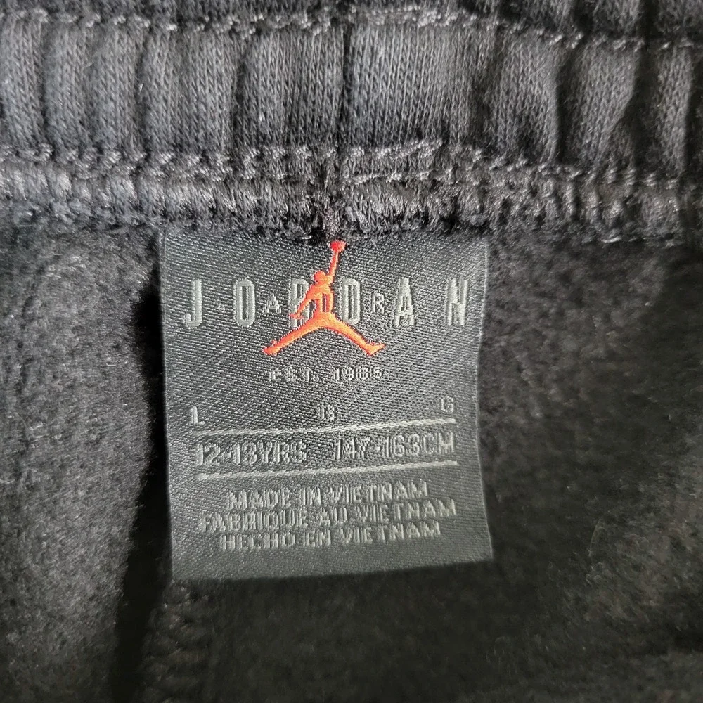 Air‎ Jordan Youth Large Black Red Jumpman Fleece Jogger Sweatpants